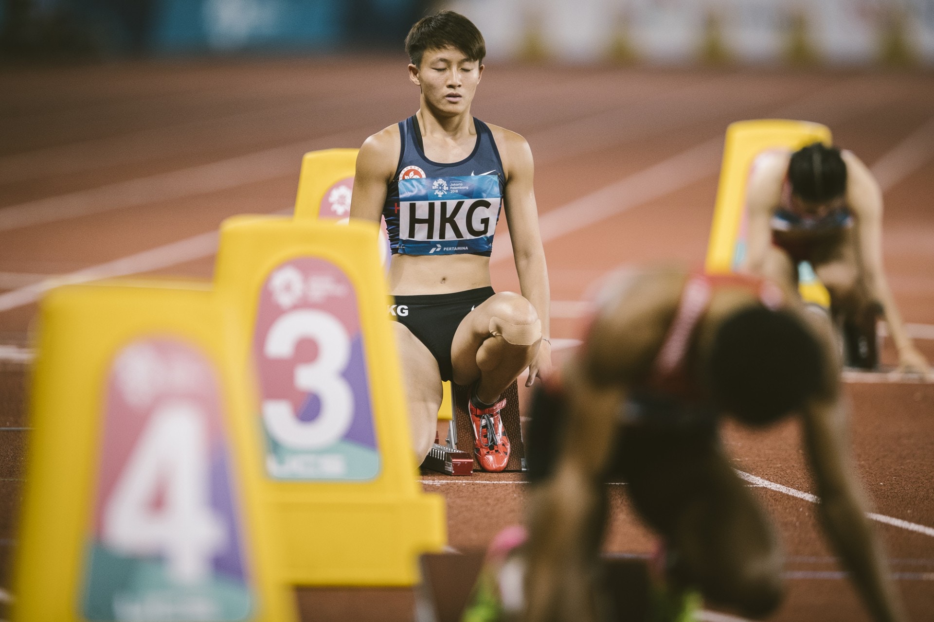 林安琪未收到退役禮物，決定續戰亞錦賽，誓與接力隊衝擊香港紀錄。（鄭子峰攝）
