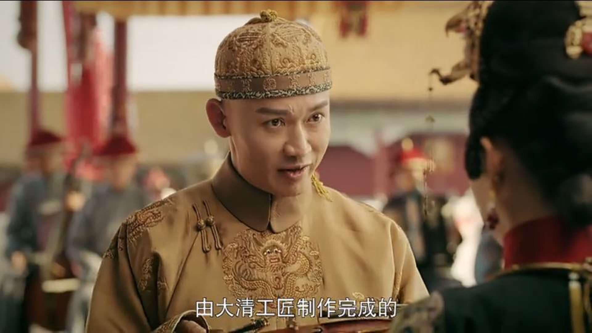 劇中樂器聲稱是「大清工匠」制作,惹人笑話。(劇照) 劇中樂器聲稱是「大清工匠」制作,惹人笑話。(劇照)