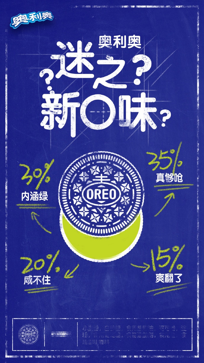 Oreo在推出新口味前在官方微博，大賣關子。（Oreo官方微博圖片）