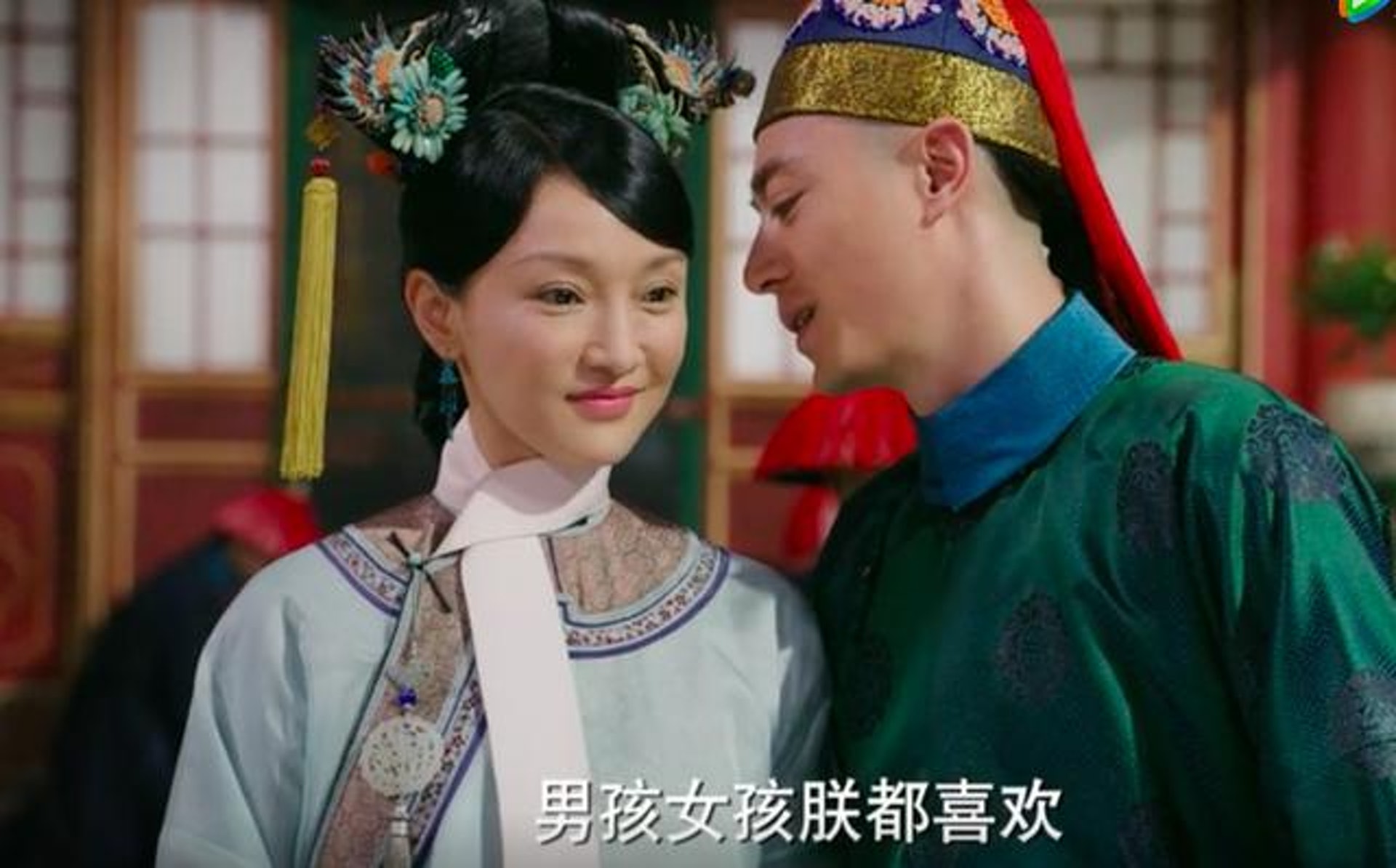如懿初入宮時,與乾隆弘曆恩愛相知,惟兩人關係後期變差,逐漸疏遠。(微博「電視劇如懿傳」圖片) 如懿初入宮時,與乾隆弘曆恩愛相知,惟兩人關係後期變差,逐漸疏遠。(微博「電視劇如懿傳」圖片)