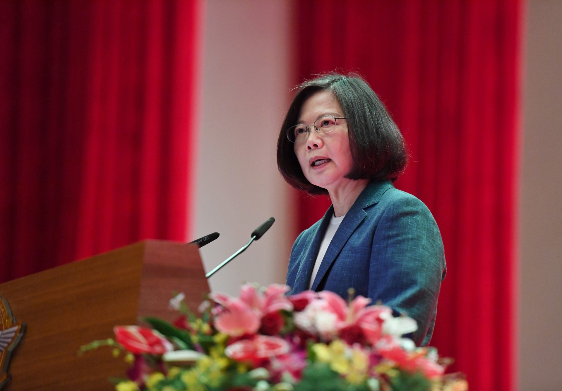 九合一選舉】蔡英文：有來自對岸假消息挑動選情造成社會對立