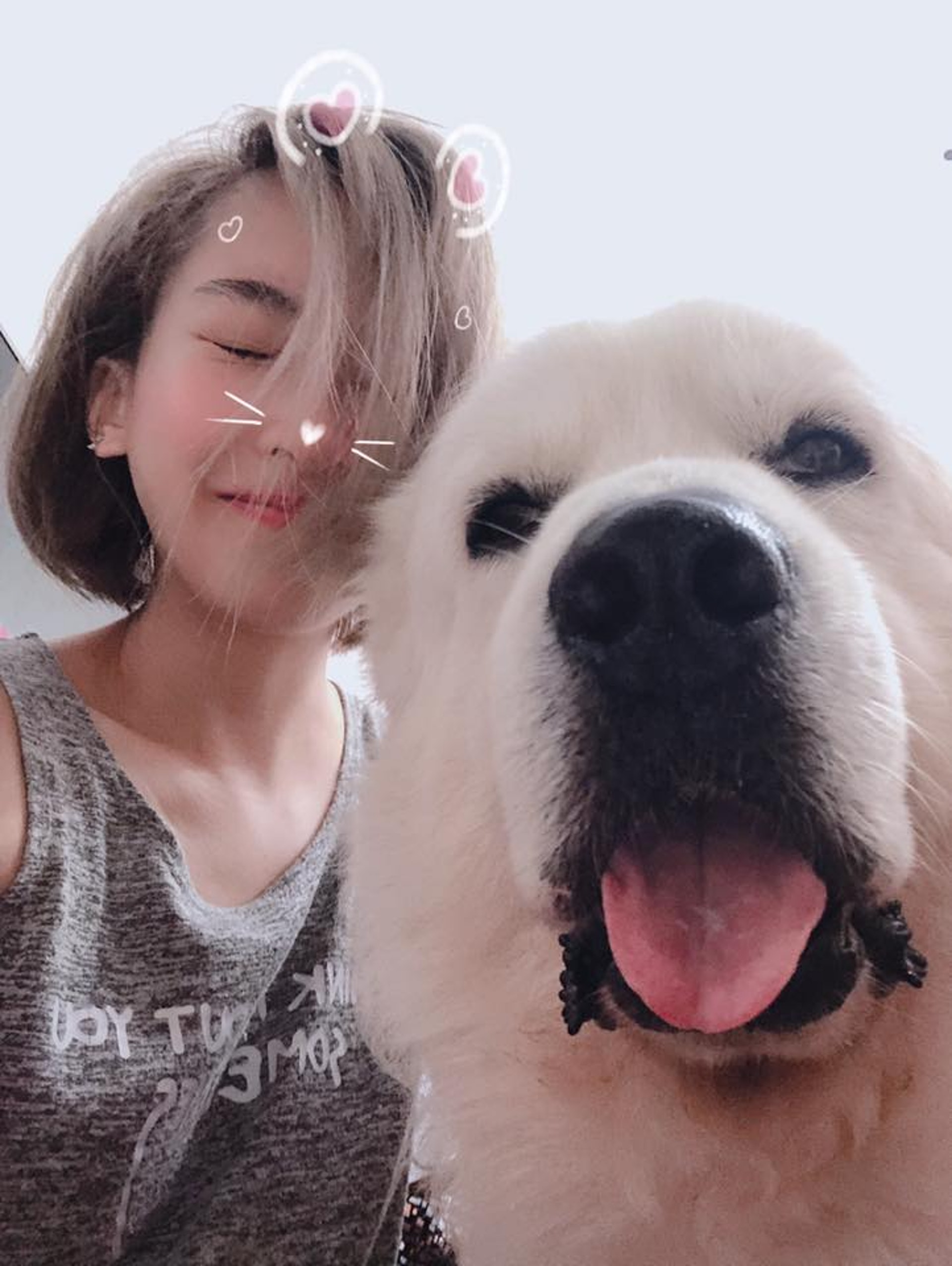 安采妮十分有愛心,經常上載寵物相片。(Charlie On) 安采妮十分有愛心,經常上載寵物相片。(Charlie On)