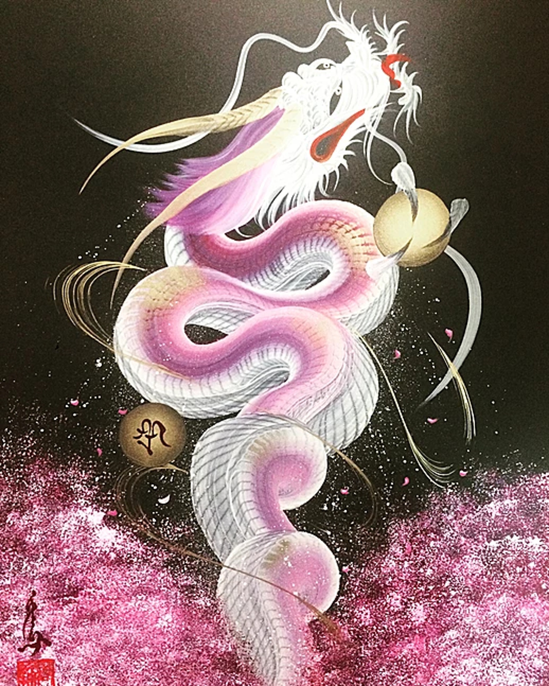 日光】 一筆書 一筆龍 特大サイズ!! 日光】 一筆書 一筆龍 特大サイズ!!