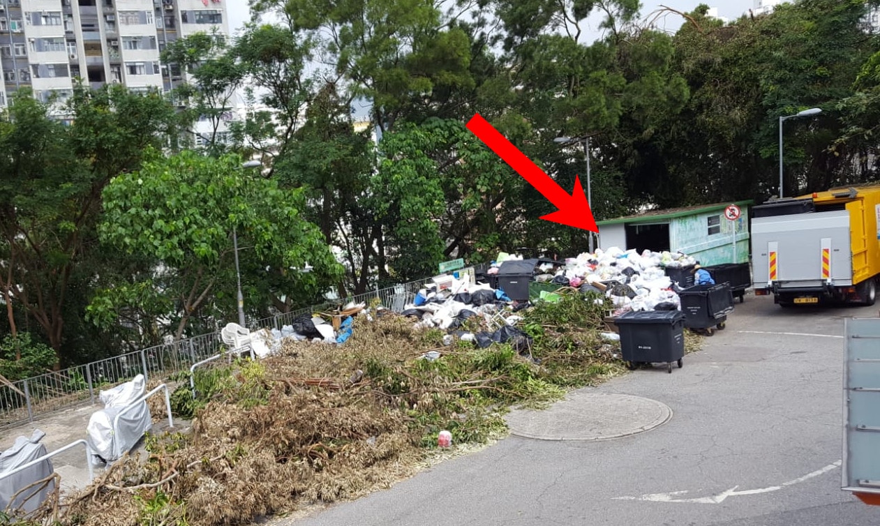 山竹後沙田3條村4日無垃圾車到疑廢物轉運站負荷過重 香港01 社會新聞