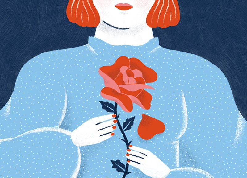 心是枯了的花。　（Alessandra De Cristofaro）