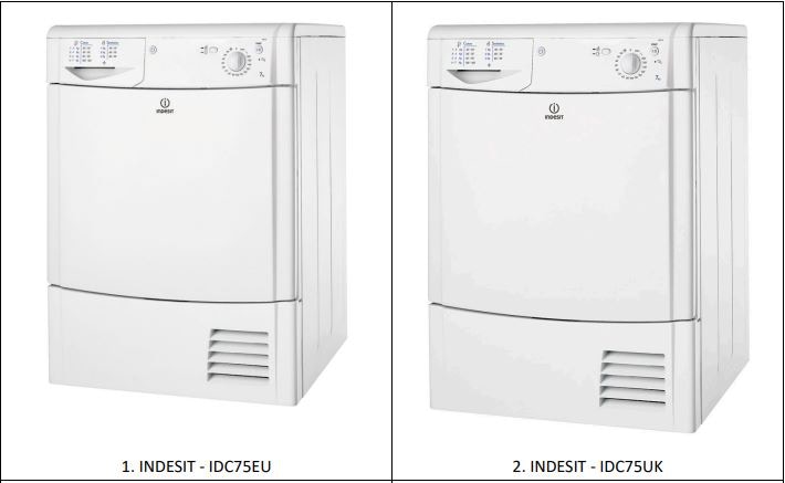 「Ariston」及「Indesit」15款乾衣機易起火　機電署呼籲停用