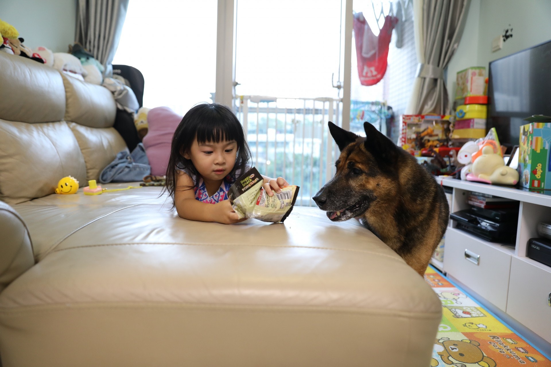 她指如果父母告訴小孩「狗會咬人」,他們便會盡信。(吳嘉俊攝) 她指如果父母告訴小孩「狗會咬人」,他們便會盡信。(吳嘉俊攝)