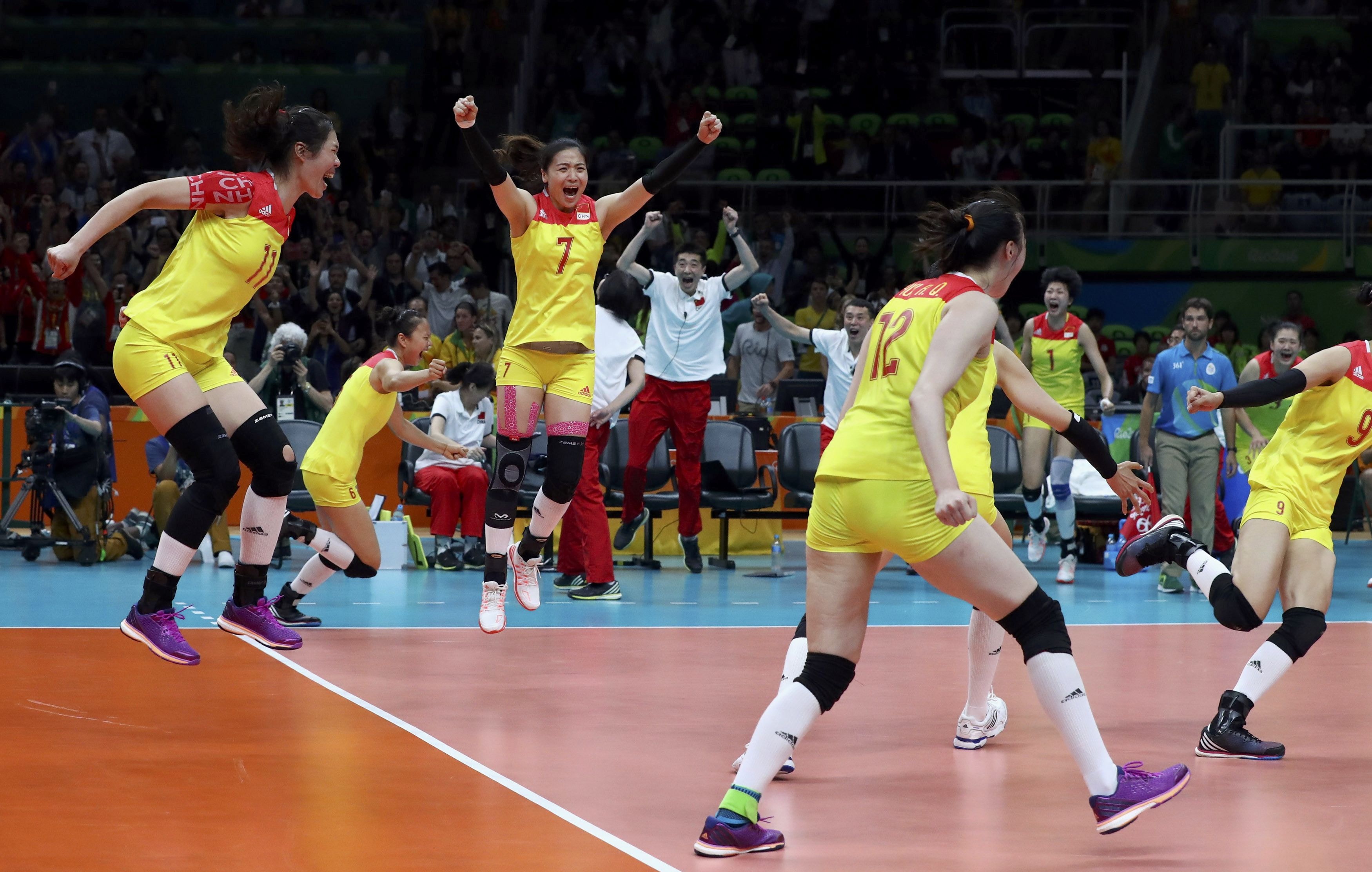 【里約奧運．女排】中國3：1反勝塞爾維亞　相隔12年再奪金