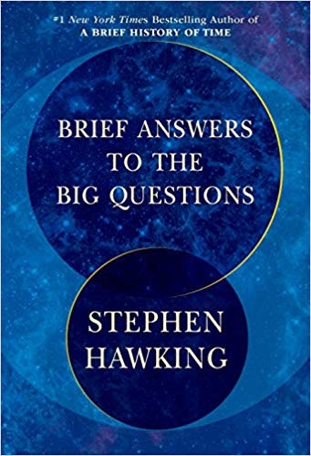 霍金遺作《Brief Answers to the Big Questions》封面。（截自Amazon）