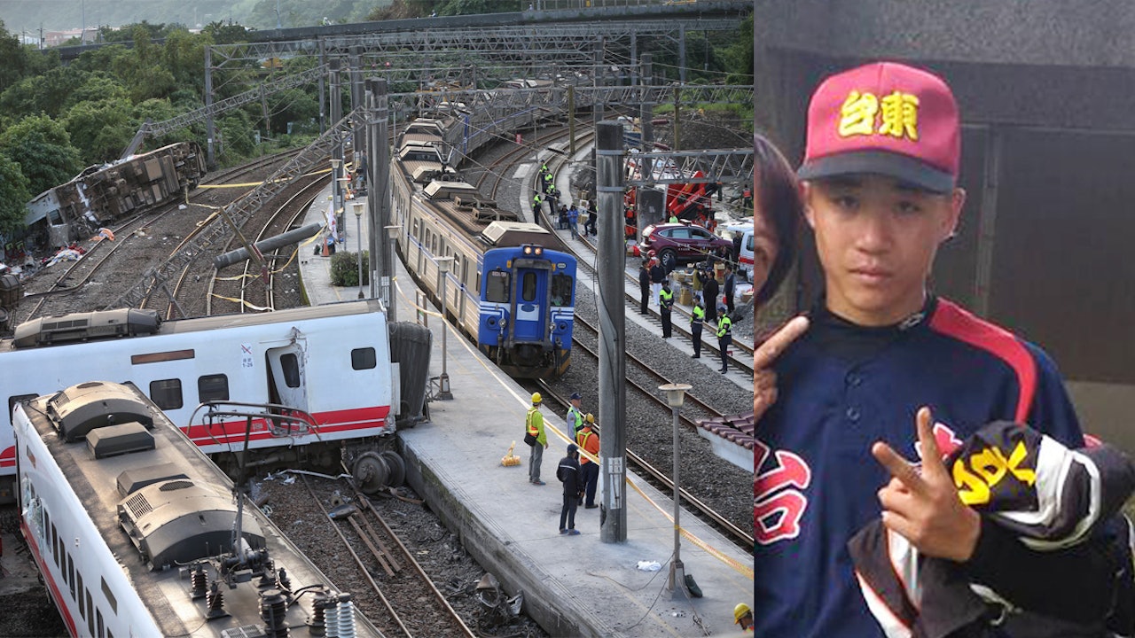 台鐵普悠瑪列車發生出軌翻覆事故,其中有「台東小巨砲」之稱的少年捧球員王羽飛亦受重傷,情況並不樂觀。(羅君豪攝/(Facebook「王羽飛」圖片)) 台鐵普悠瑪列車發生出軌翻覆事故,其中有「台東小巨砲」之稱的少年捧球員王羽飛亦受重傷,情況並不樂觀。(羅君豪攝/(Facebook「王羽飛」圖片))