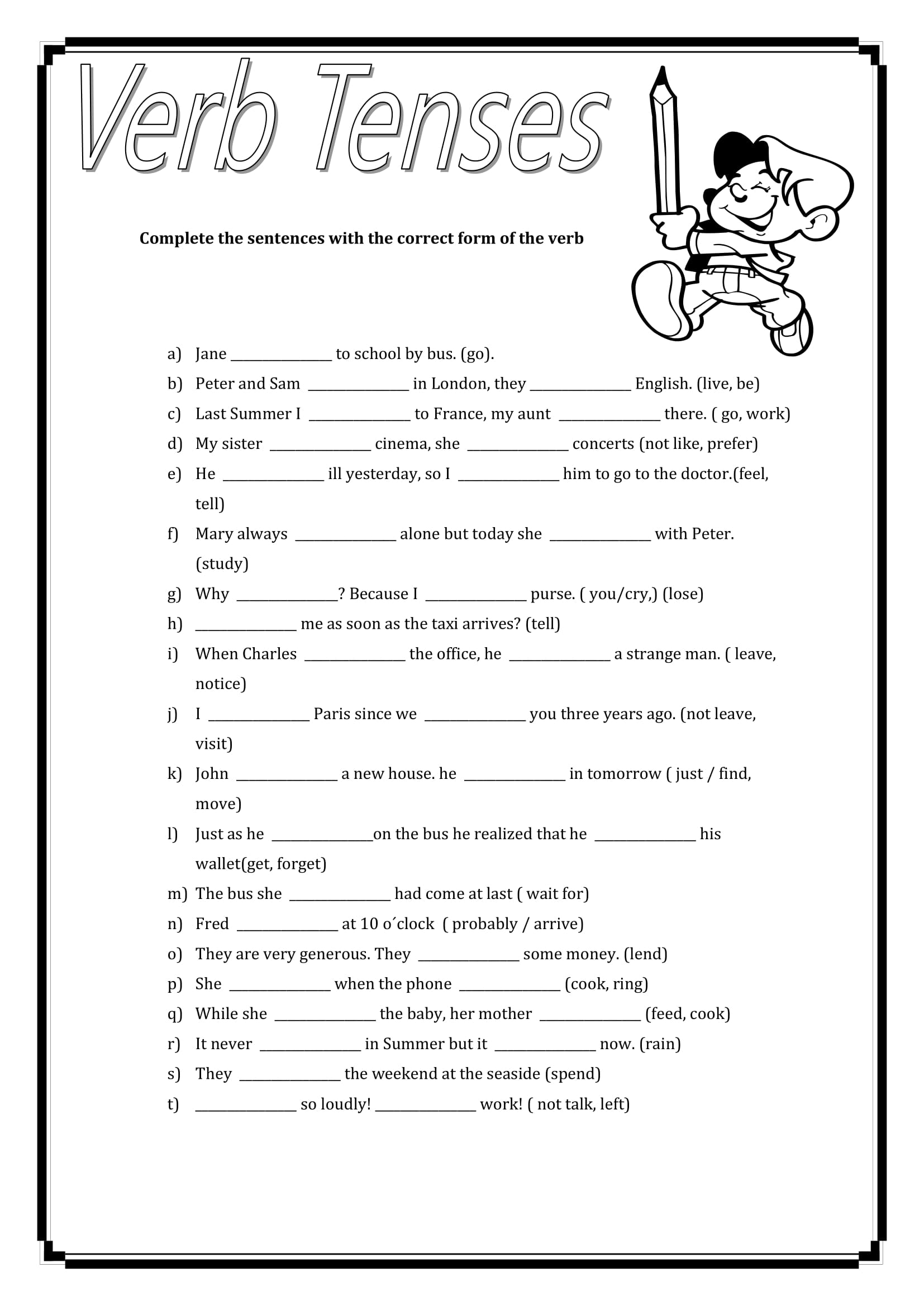 小朋友學英文 小五小六免費工作紙練習簡單grammar用法 香港01 親子