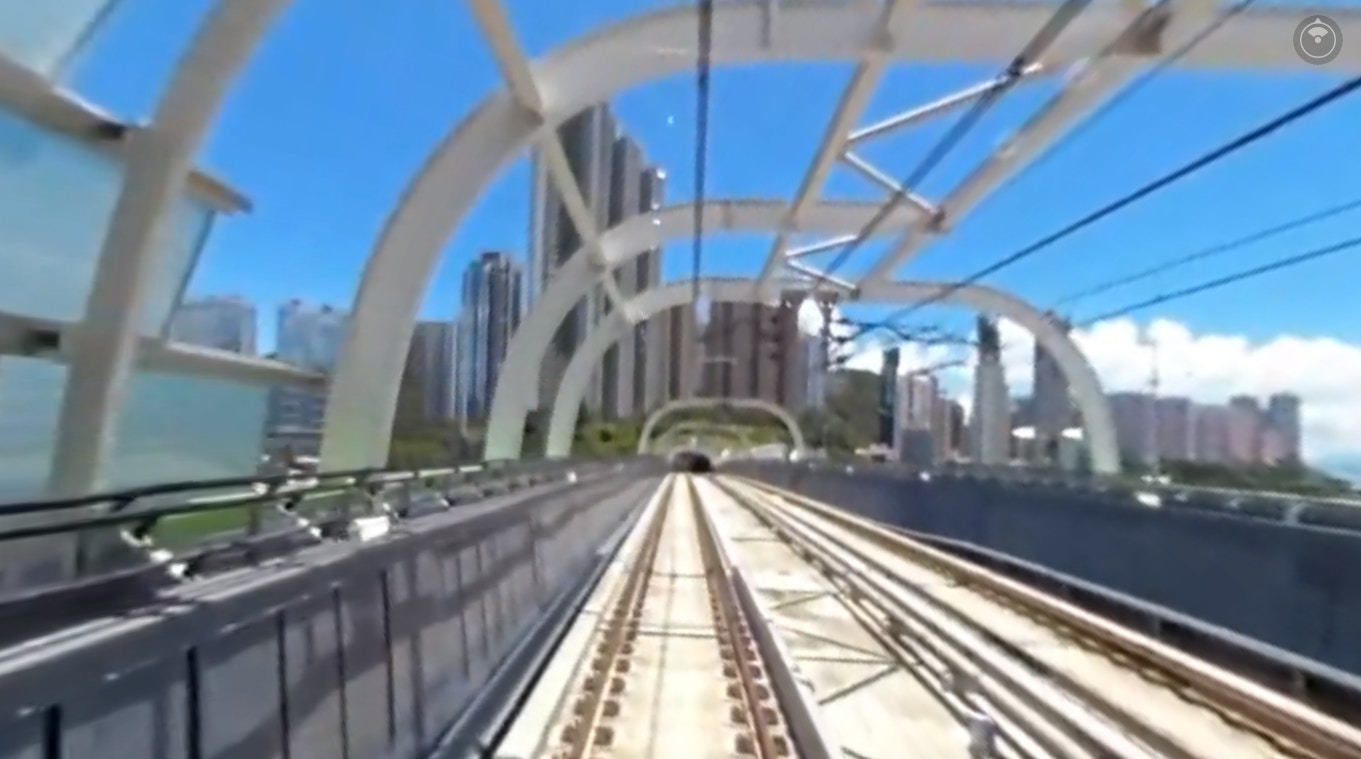 南港島綫行車片段。(資料圖片) 南港島綫行車片段。(資料圖片)