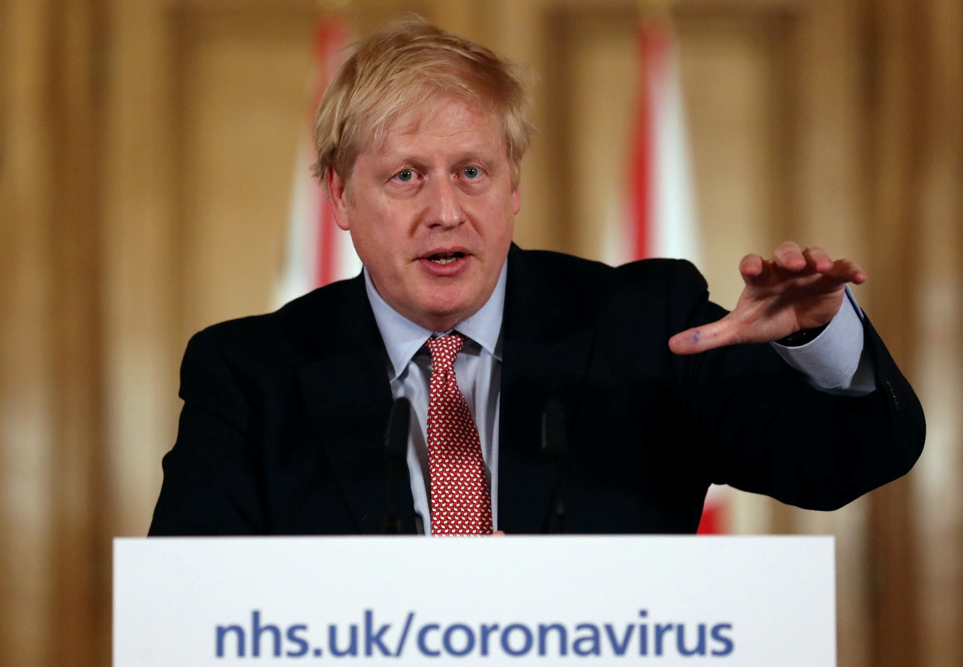 英國首相約翰遜警告,當地的新型肺炎疫情仍未到達高峰。(Reuters) 英國首相約翰遜警告,當地的新型肺炎疫情仍未到達高峰。(Reuters)