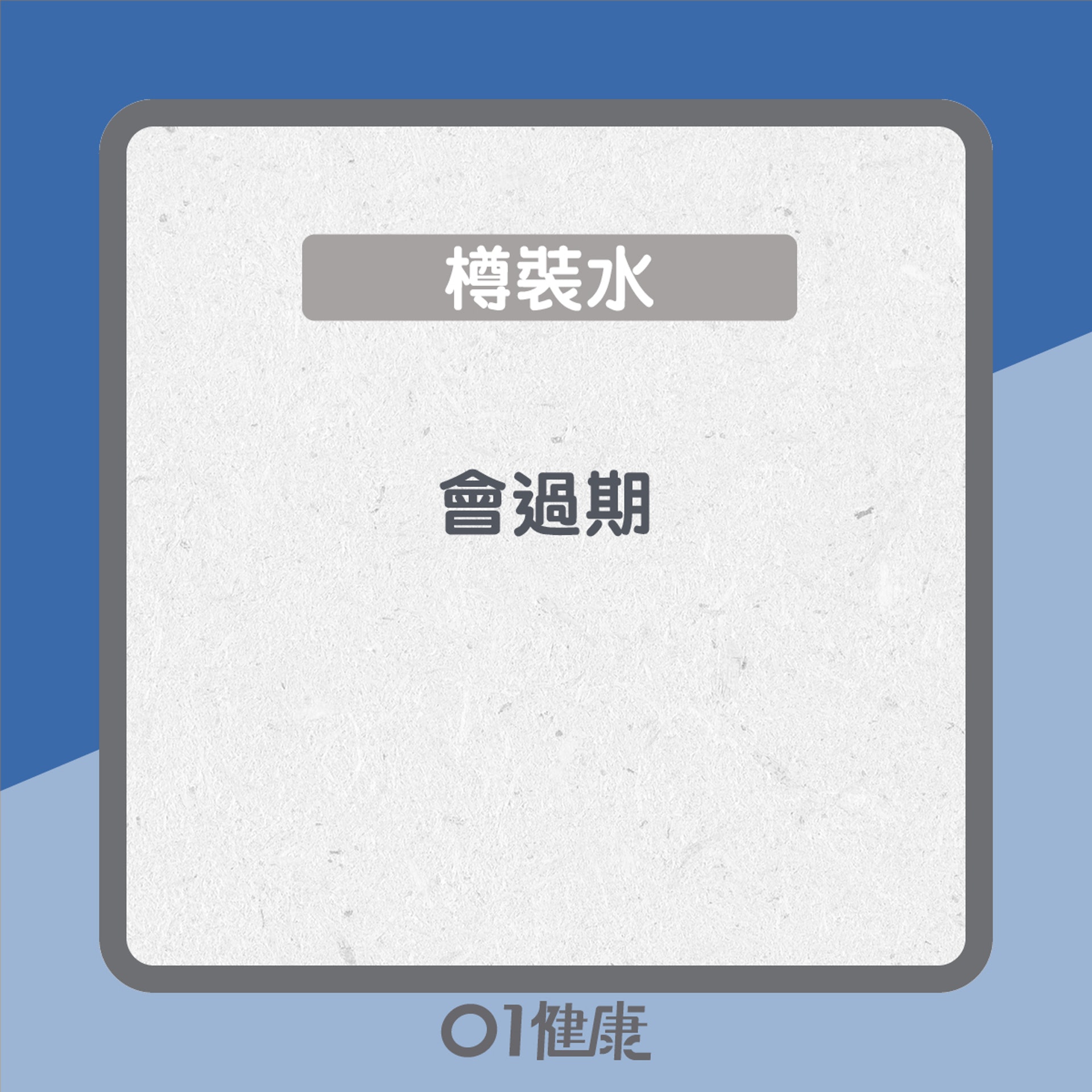 水都會過期?(01製圖) 水都會過期?(01製圖)