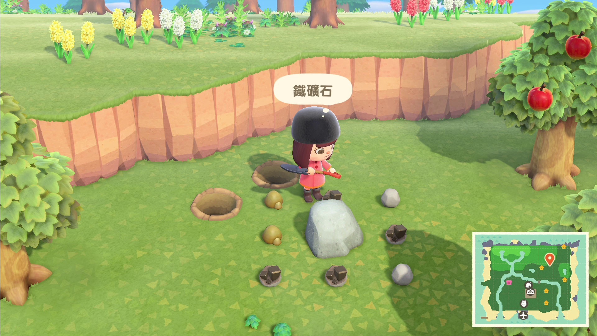 成功便可敲打8次,最大限取得鐵礦石 成功便可敲打8次,最大限取得鐵礦石