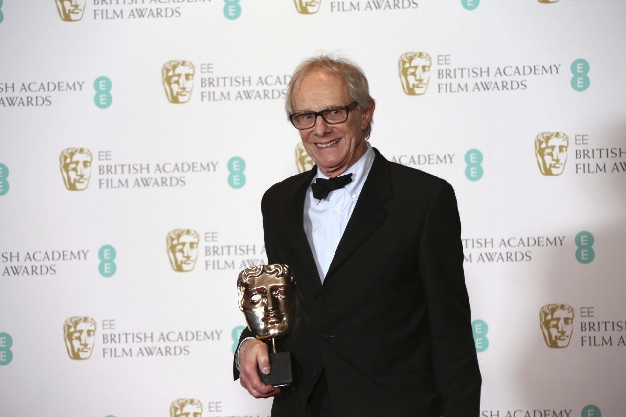 坚卢治（Ken Loach）政治取向却一直偏向左翼，维护大众劳工权益。（美联社）