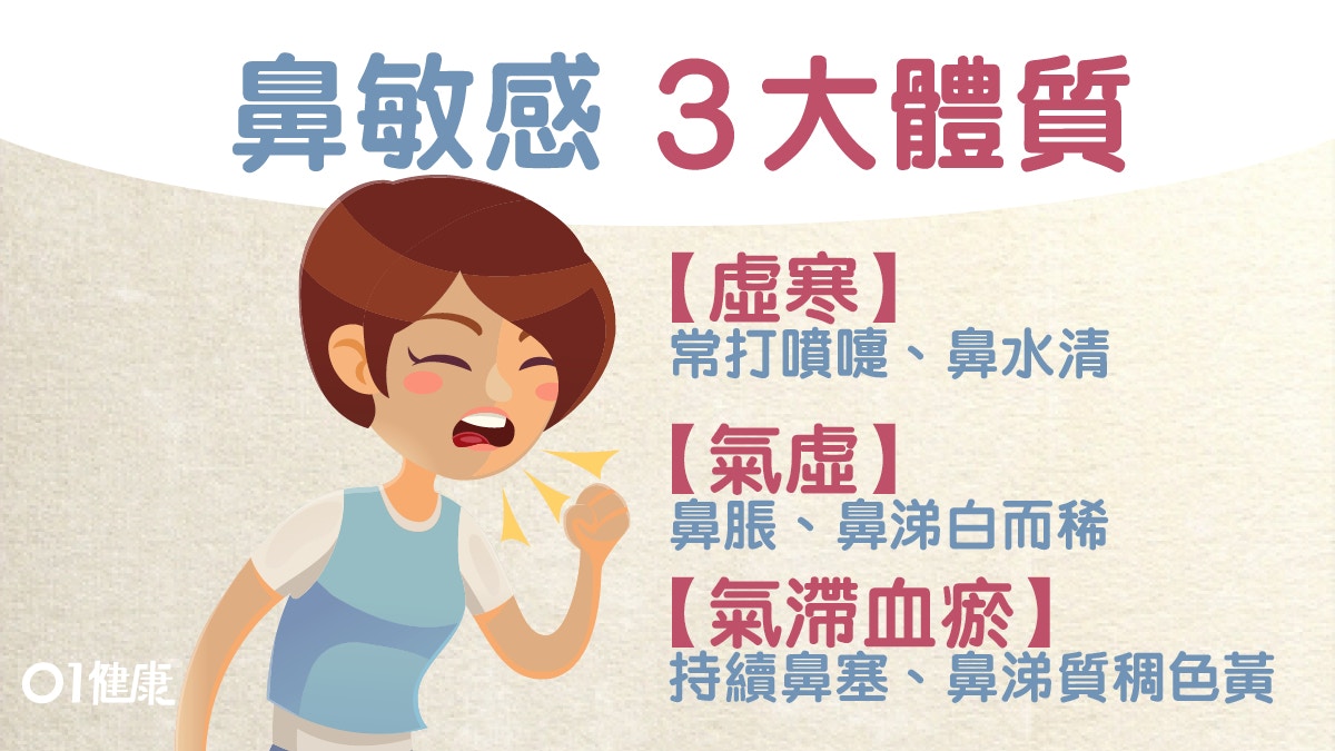 鼻敏感 易鼻塞四肢無力屬氣虛鼻炎分3類按摩湯水有助紓緩 香港01 健康