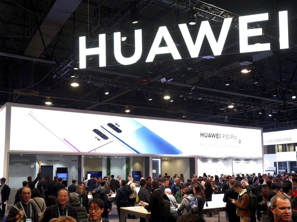 在美國內華達州拉斯維加斯於1月7日舉行國際消費電子產品大展，華為參展。（Reuters）