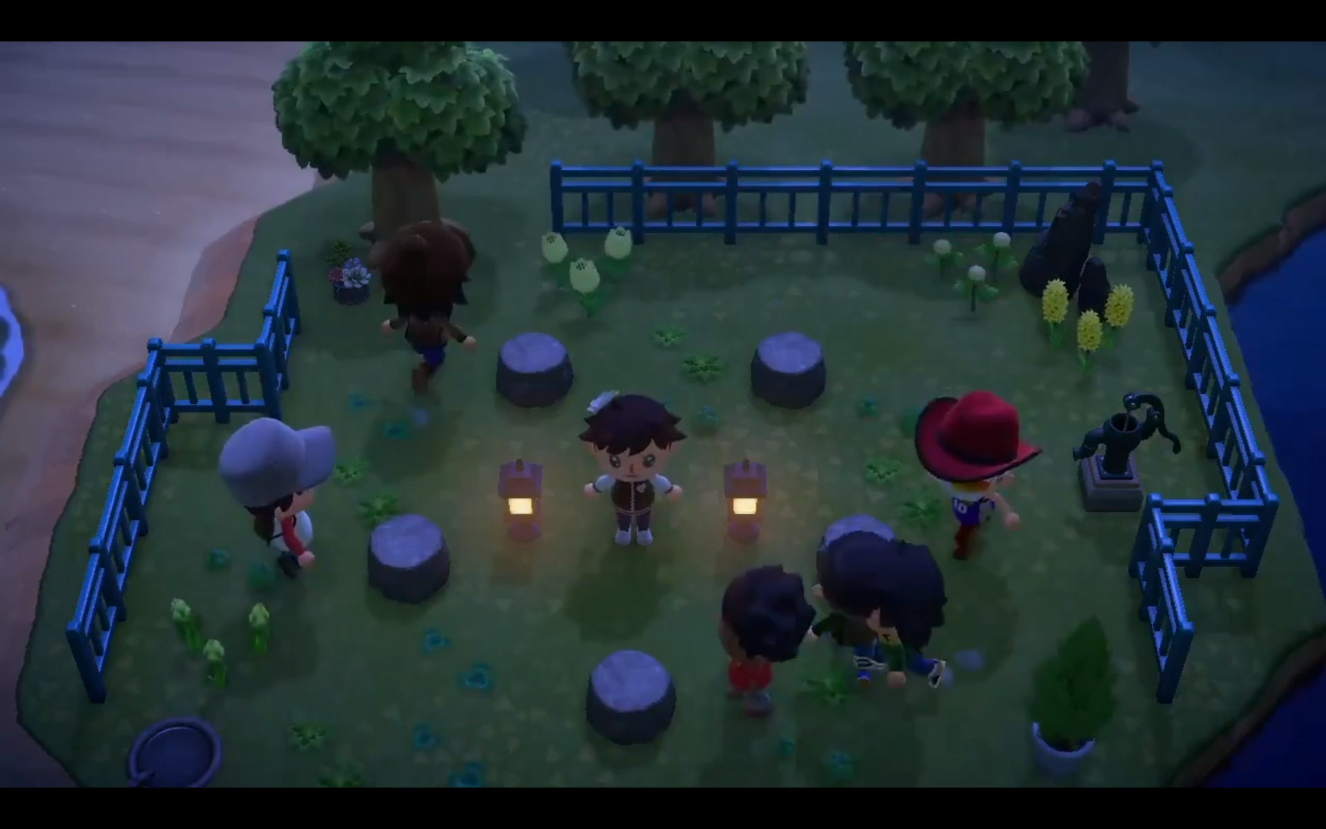 《動物之森》爭凳仔大賽(「tetratara」遊戲影片截圖) 《動物之森》爭凳仔大賽(「tetratara」遊戲影片截圖)