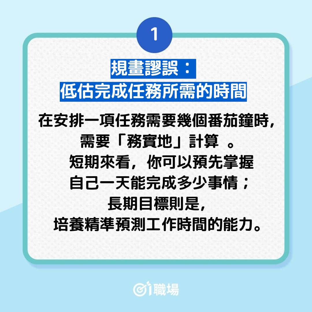 番茄工作法的常見困擾（01製圖）