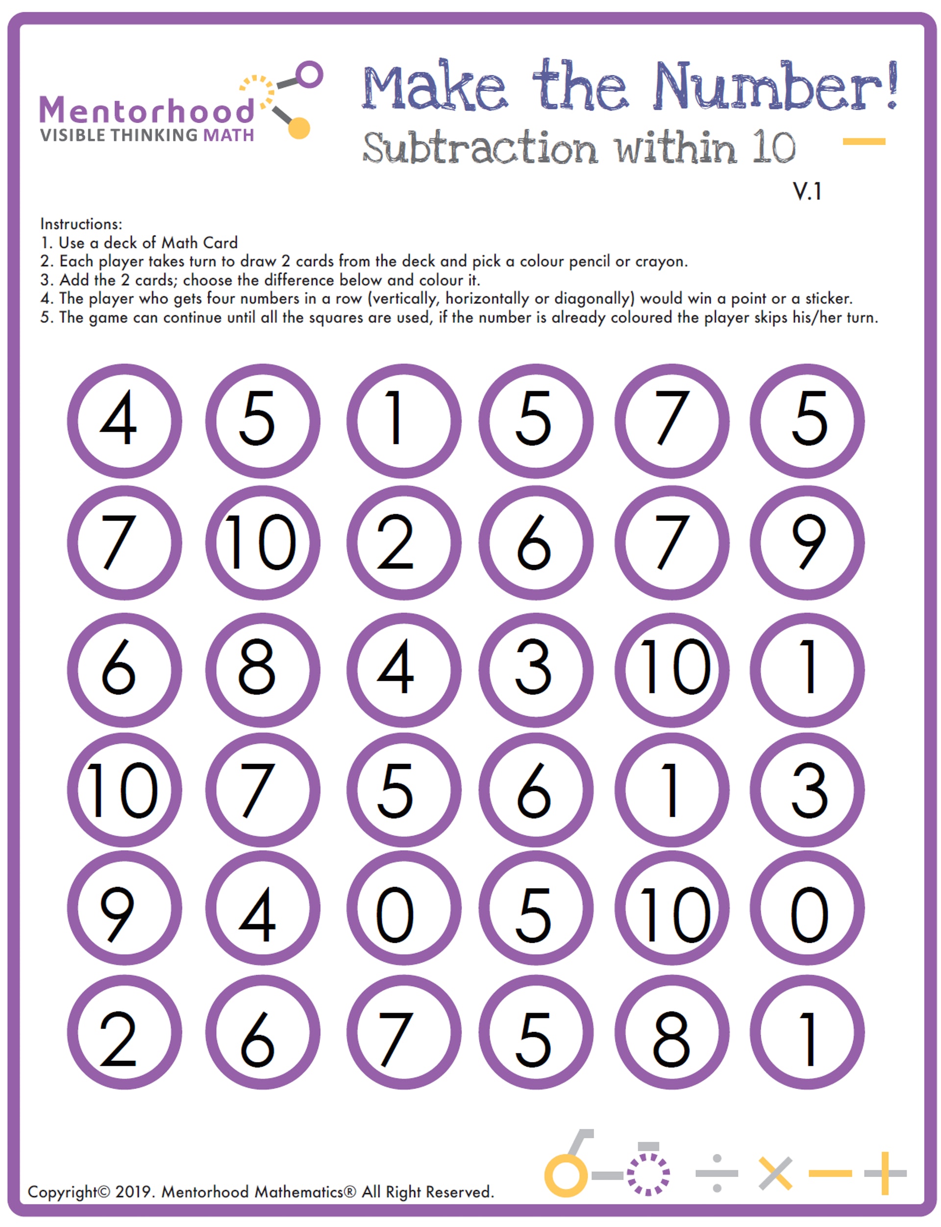 Miss Gigi數學補習班邊玩邊學10以內減法計算 停課不停學 Miss Gigi數學補習班邊玩邊學10以內減法計算 停課不停學