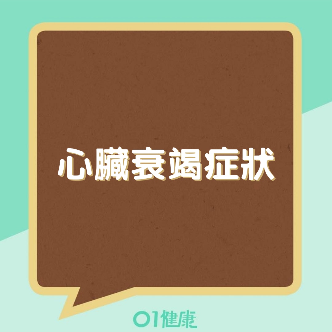 心臟衰竭症狀(01製圖) 心臟衰竭症狀(01製圖)
