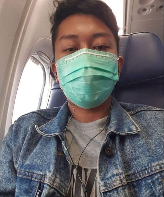 印尼獅航JT610空難：菲達費比安托（Deryl Fida Febrianto）原定到邦加檳港的郵輪工作，但原本只是短暫的分離卻可能變成永別。（網上圖片）