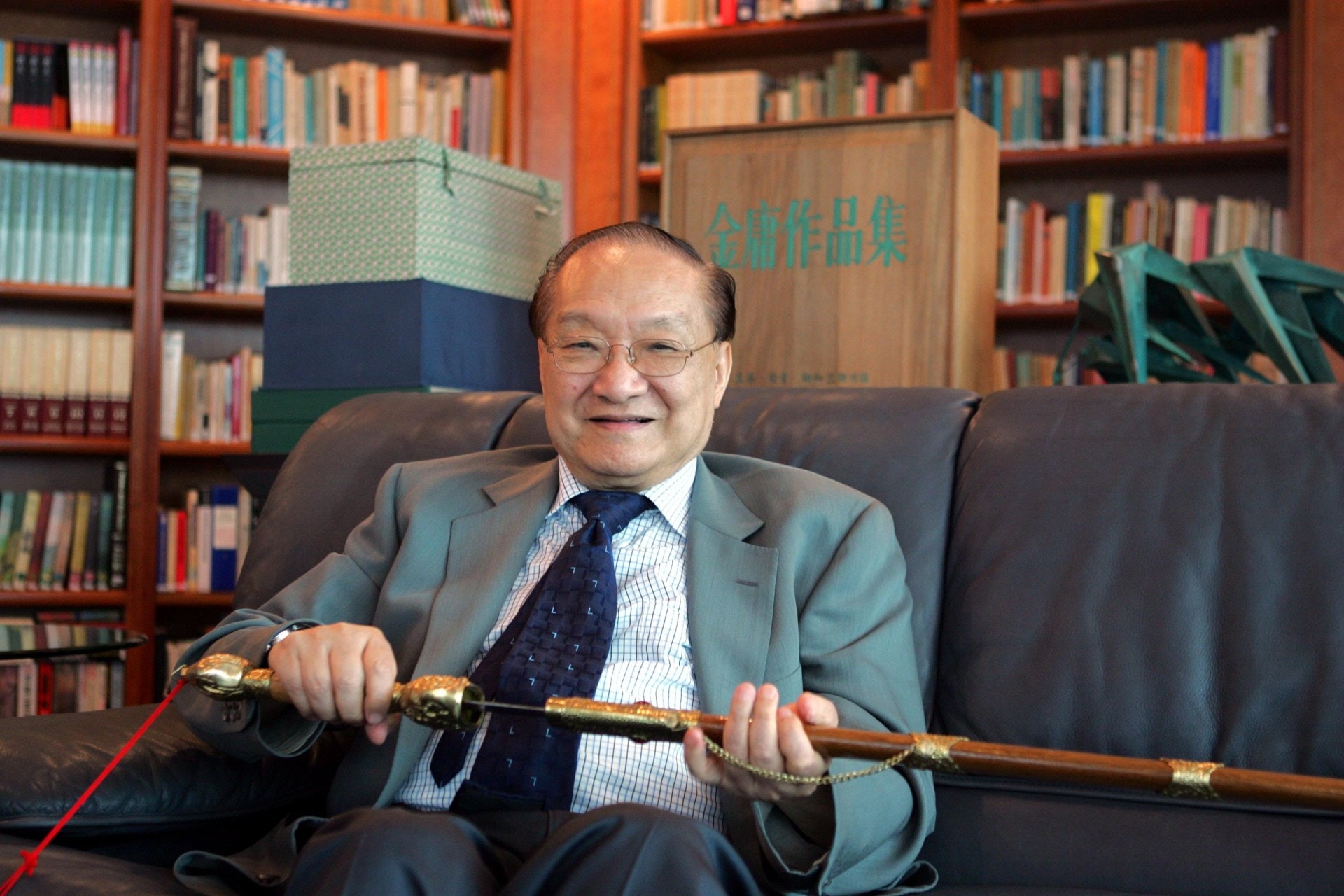 一代武俠小說大師金庸。（視覺中國）