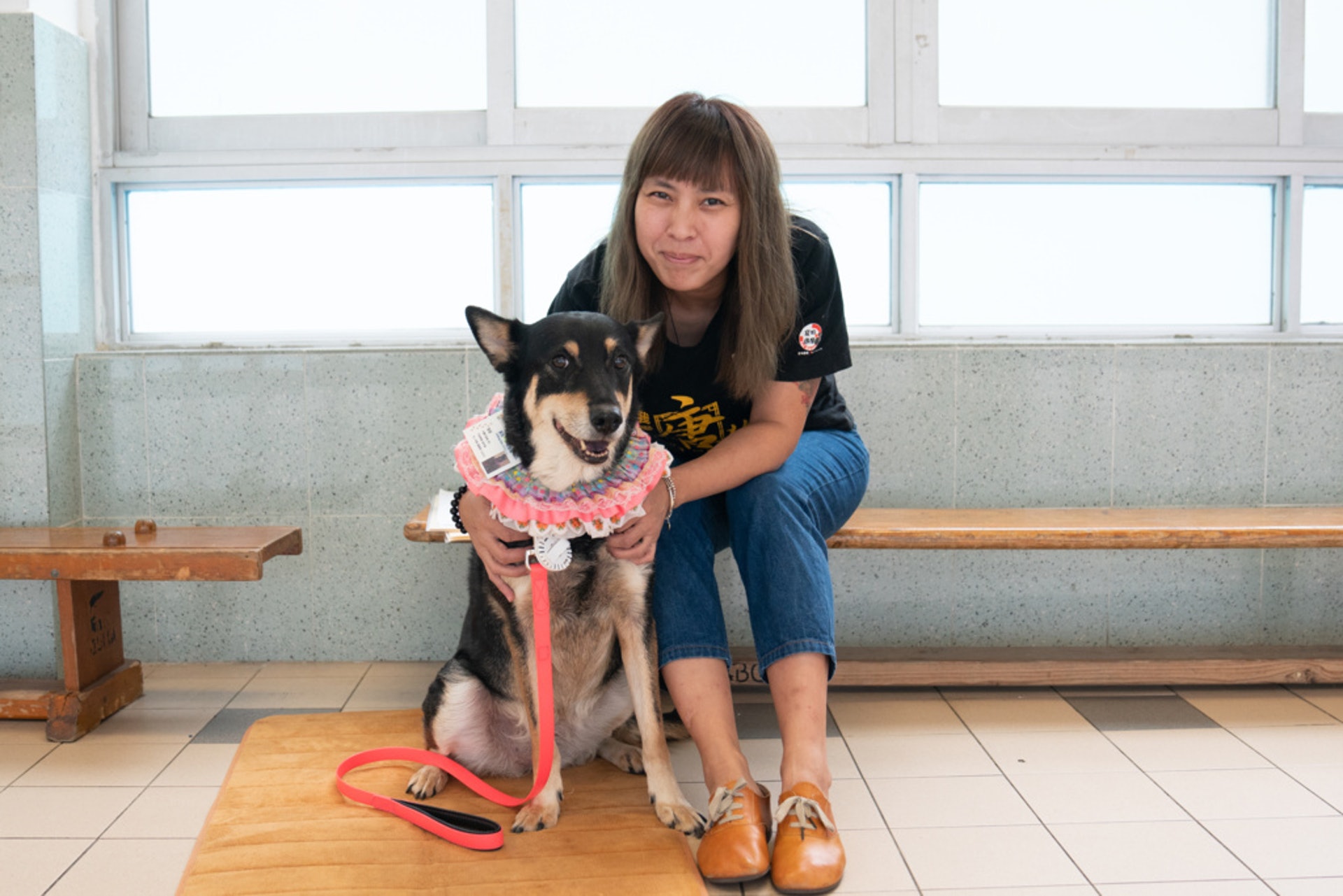 思思在 2016年把阿黃帶回家,當時阿黃正在上水的彩園商場流浪,瘦骨嶙峋,思思便把牠帶回家。「那晚10時多帶牠回家,沒想過有那麼多牛蜱,逐隻逐隻清,替牠洗澡,給牠吃熱飯。皮黃骨瘦的牠似乎很饑餓,狼吞虎嚥的把飯餸吃光。因為牠是黃狗,所以我隨便給牠起名叫『阿黃』。後來其實有人收養牠,但之後在愛護動物網上見到一隻流浪狗,我一眼就認出是阿黃,那個不負責任的新主人竟然沒有聯絡我而把阿黃遺棄在街上。」 於是,思思再次把阿黃帶回家。上月,她帶著阿黃散步,忽然一名婦人把阿黃認出。她說阿黃原名叫「烏咀」,婦人還把「烏咀」的主人住址告知。於是,思思決定為阿黃尋根。原來 的舊主人是一位80歲的張伯伯,擁有大果園,有田有地有大屋。「烏咀」和牠的親兄弟原本每天都過著自由自在的生活。只因一次烏咀跟隨主人的朋友「出城」而走失了。從此流落民間,過著顛沛流離的生活。張伯伯見阿黃如此親新主人,也不打算領回阿黃,只著思思多點探望自己。思思說:「其實只要我們願意付出,你和我也有能力把所有毛孩都變成皇子啊!」 思思在 2016年把阿黃帶回家,當時阿黃正在上水的彩園商場流浪,瘦骨嶙峋,思思便把牠帶回家。「那晚10時多帶牠回家,沒想過有那麼多牛蜱,逐隻逐隻清,替牠洗澡,給牠吃熱飯。皮黃骨瘦的牠似乎很饑餓,狼吞虎嚥的把飯餸吃光。因為牠是黃狗,所以我隨便給牠起名叫『阿黃』。後來其實有人收養牠,但之後在愛護動物網上見到一隻流浪狗,我一眼就認出是阿黃,那個不負責任的新主人竟然沒有聯絡我而把阿黃遺棄在街上。」 於是,思思再次把阿黃帶回家。上月,她帶著阿黃散步,忽然一名婦人把阿黃認出。她說阿黃原名叫「烏咀」,婦人還把「烏咀」的主人住址告知。於是,思思決定為阿黃尋根。原來 的舊主人是一位80歲的張伯伯,擁有大果園,有田有地有大屋。「烏咀」和牠的親兄弟原本每天都過著自由自在的生活。只因一次烏咀跟隨主人的朋友「出城」而走失了。從此流落民間,過著顛沛流離的生活。張伯伯見阿黃如此親新主人,也不打算領回阿黃,只著思思多點探望自己。思思說:「其實只要我們願意付出,你和我也有能力把所有毛孩都變成皇子啊!」