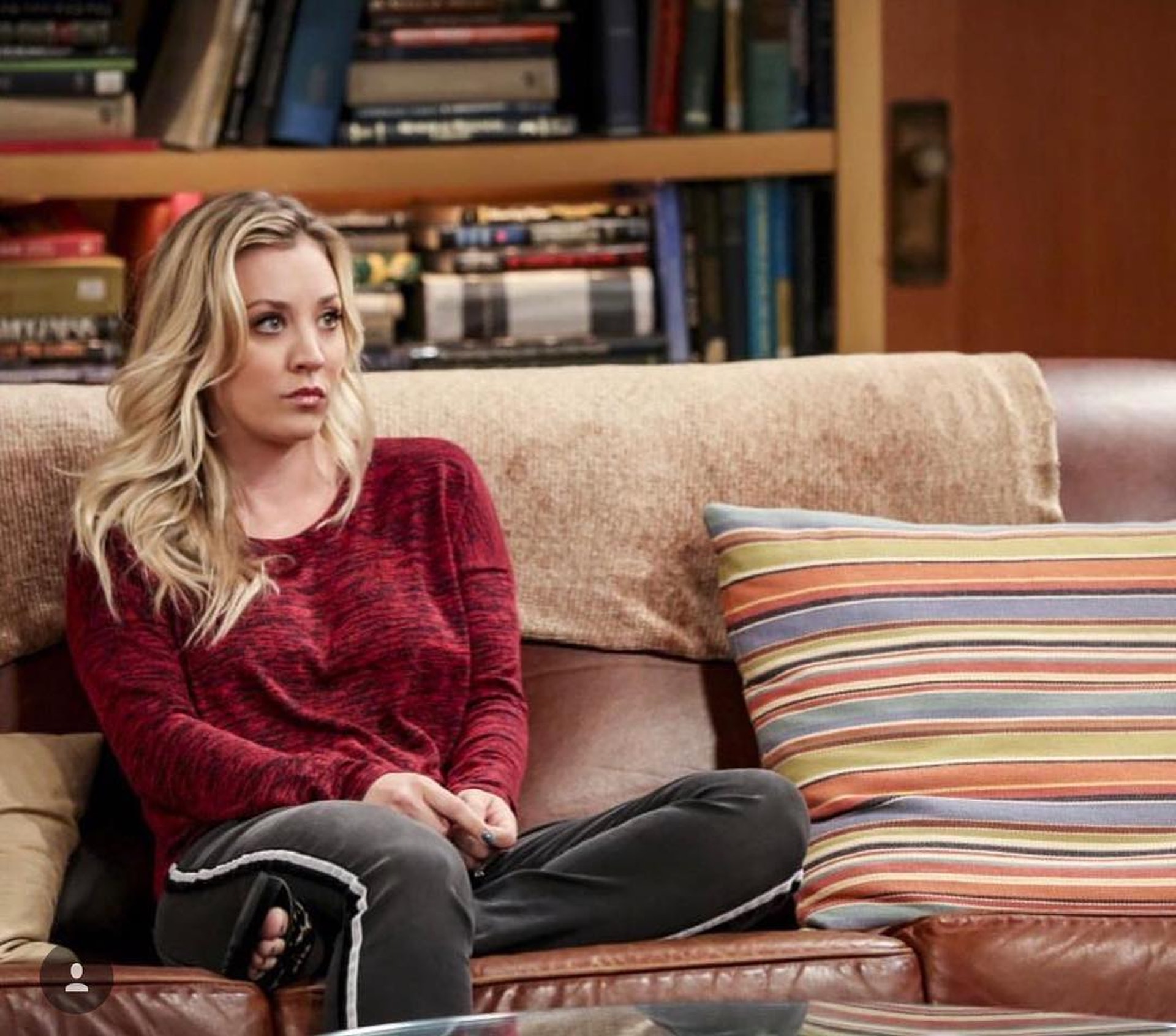 在《the Big Bang Theory》中飾演Penny的Kaley Cuoco95%的收入都來自拍劇，以2450 萬美金（約1.92億港元）位居第二。（IG圖片）