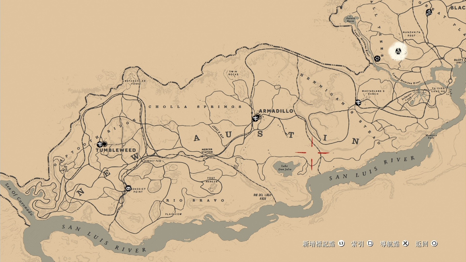 Red Dead Redemption 2碧血狂殺2攻略中文地圖位置
