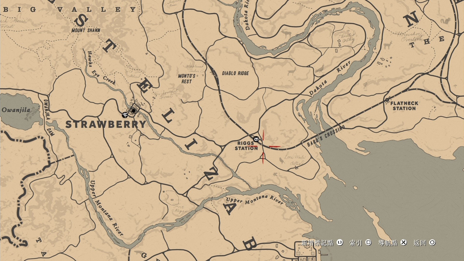 Red Dead Redemption 2碧血狂殺2攻略中文地圖位置