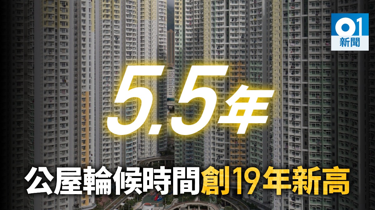 公屋輪候時間再升 一般申請上樓要等5.5年 申請宗數26.7萬 公屋輪候時間再升 一般申請上樓要等5.5年 申請宗數26.7萬