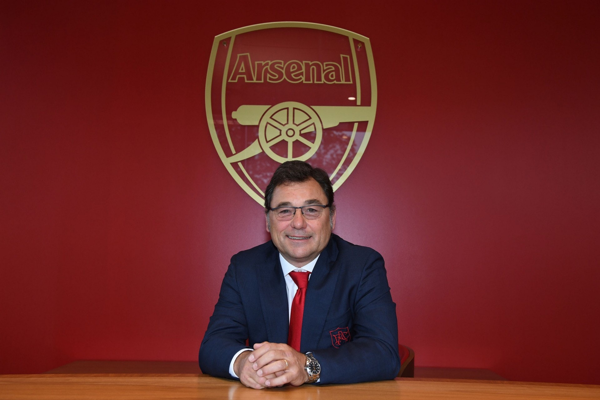 阿仙奴總監魯爾沙尼耶(Raul Sanllehi)。(視覺中國) 阿仙奴總監魯爾沙尼耶(Raul Sanllehi)。(視覺中國)