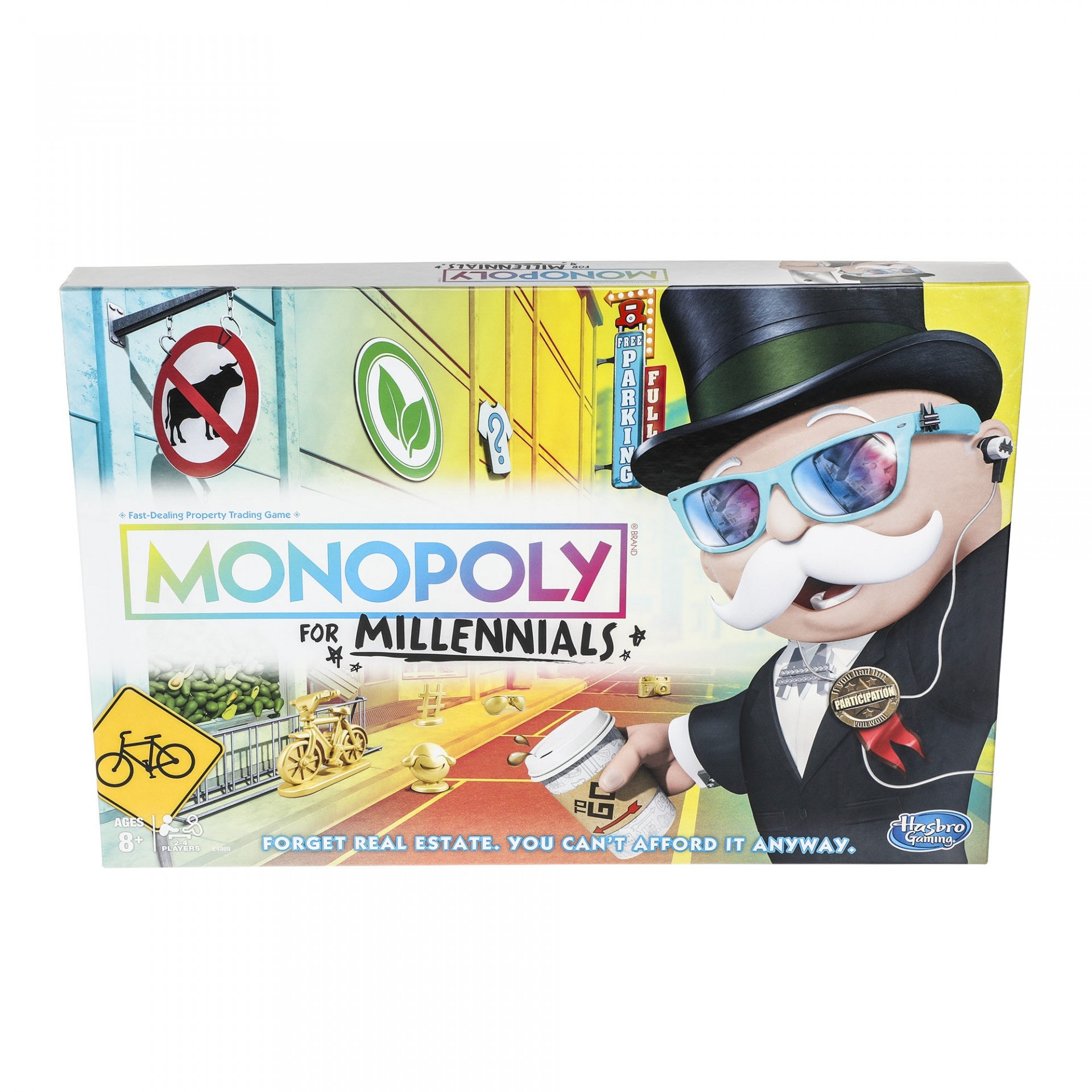 千禧世代版大富翁遊戲(Monopoly for Millennials)主打八十及九十後玩家,不過網民卻認為遊戲是在歧視他們。(Walmart網站圖片) 千禧世代版大富翁遊戲(Monopoly for Millennials)主打八十及九十後玩家,不過網民卻認為遊戲是在歧視他們。(Walmart網站圖片)