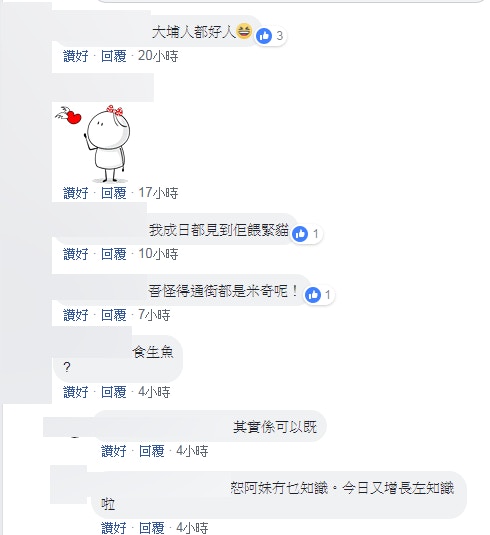 大叔分享魚穫餵食流浪貓一事,引起網民熱議。(facebook群組「Tai Po 大埔」截圖) 大叔分享魚穫餵食流浪貓一事,引起網民熱議。(facebook群組「Tai Po 大埔」截圖)