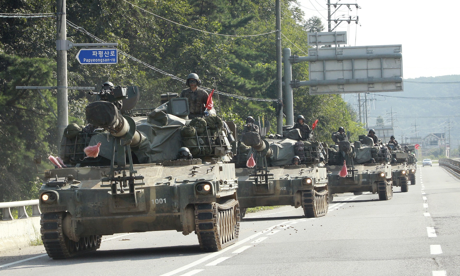 韓國9月初在朝鮮邊境附近舉行軍事演習。(美聯社) 韓國9月初在朝鮮邊境附近舉行軍事演習。(美聯社)