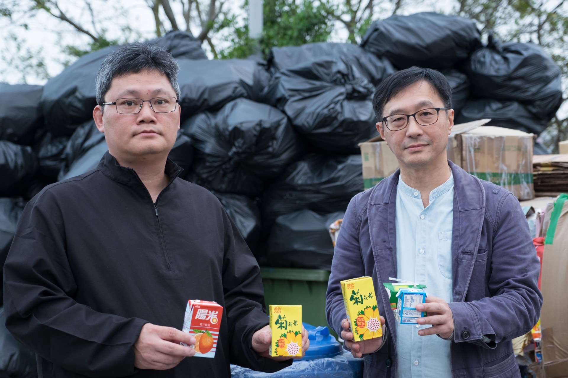 資訊機密處理有限公司申請環保署300萬元回收基金，計劃明年在元朗工業邨設廠回收紙包飲品盒、紙杯、被食物污染紙張及熱感紙等。（盧翊銘攝）