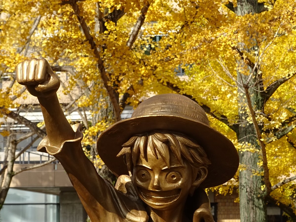 One Piece 海賊王作者尾田榮一郎捐8億円救災熊本縣豎路飛像