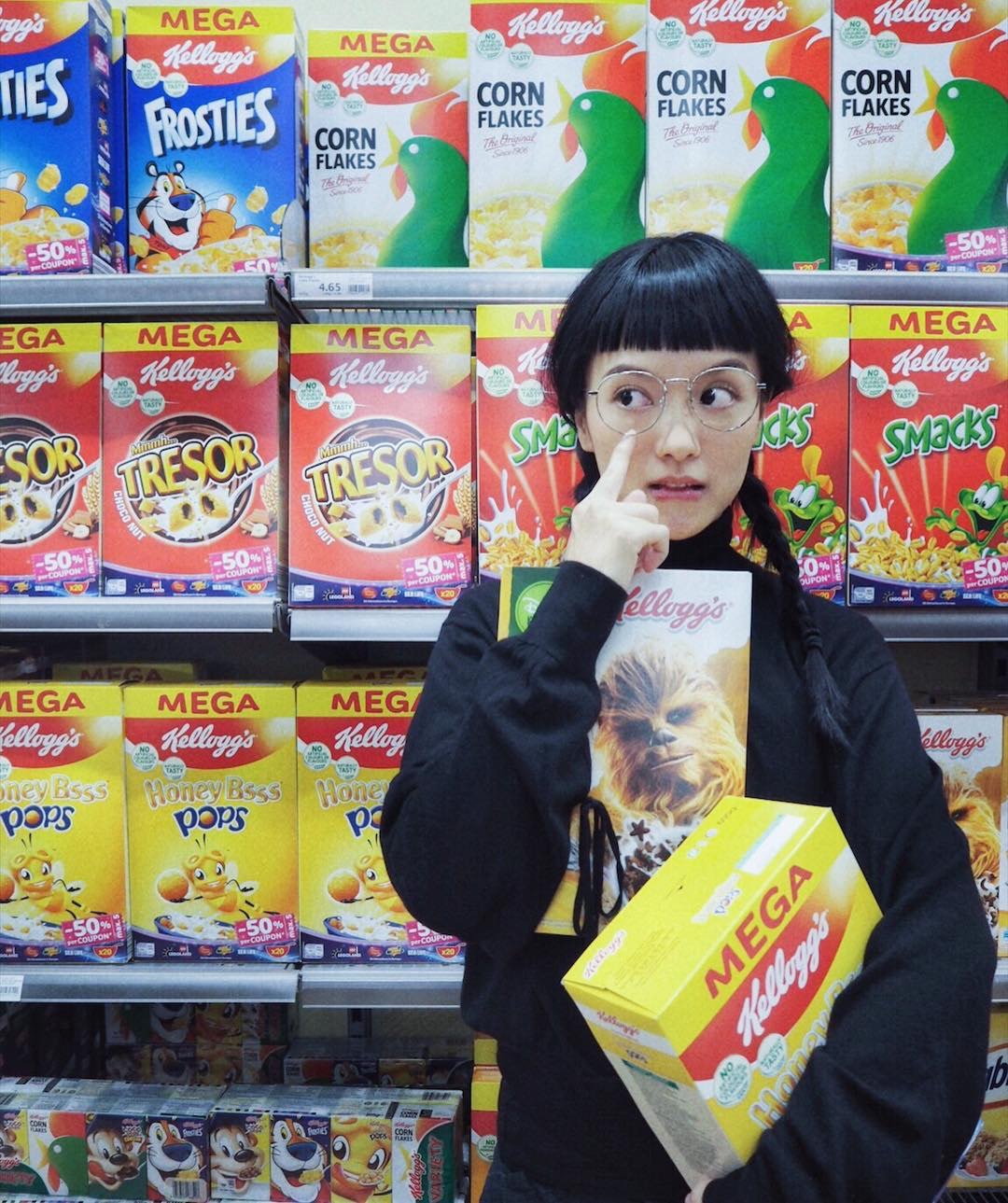 陳嘉寶現時也把瀏海剪至眉上長度。(jolin_cai@Instagram)(anjaylia@Instagram)