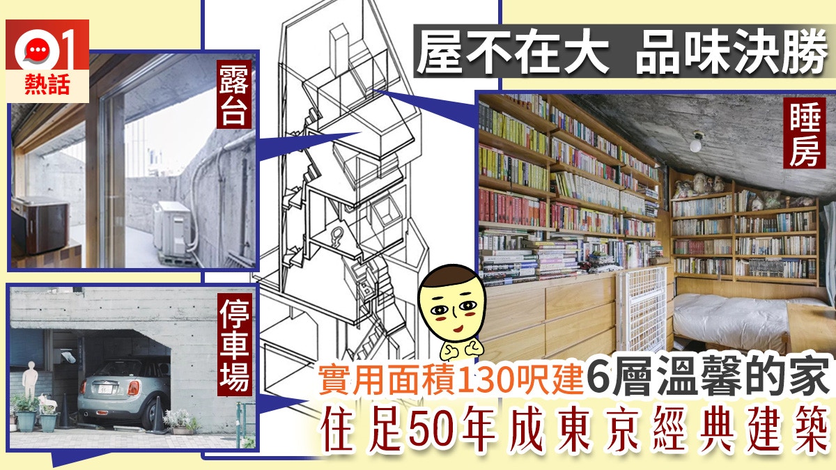 樓奴 每層130呎日建築師東孝光50年前建6層 塔之家 超經典 香港01 熱爆話題