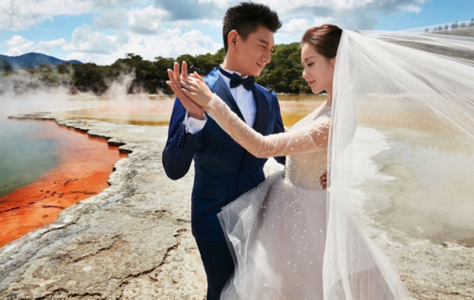 吳奇隆與劉詩詩結婚三年終於造人成功！（網上圖片）