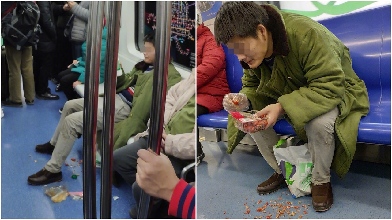 「心情不好,想惡心別人」 奇葩漢北京地鐵食小龍蝦食到一地殼 「心情不好,想惡心別人」 奇葩漢北京地鐵食小龍蝦食到一地殼