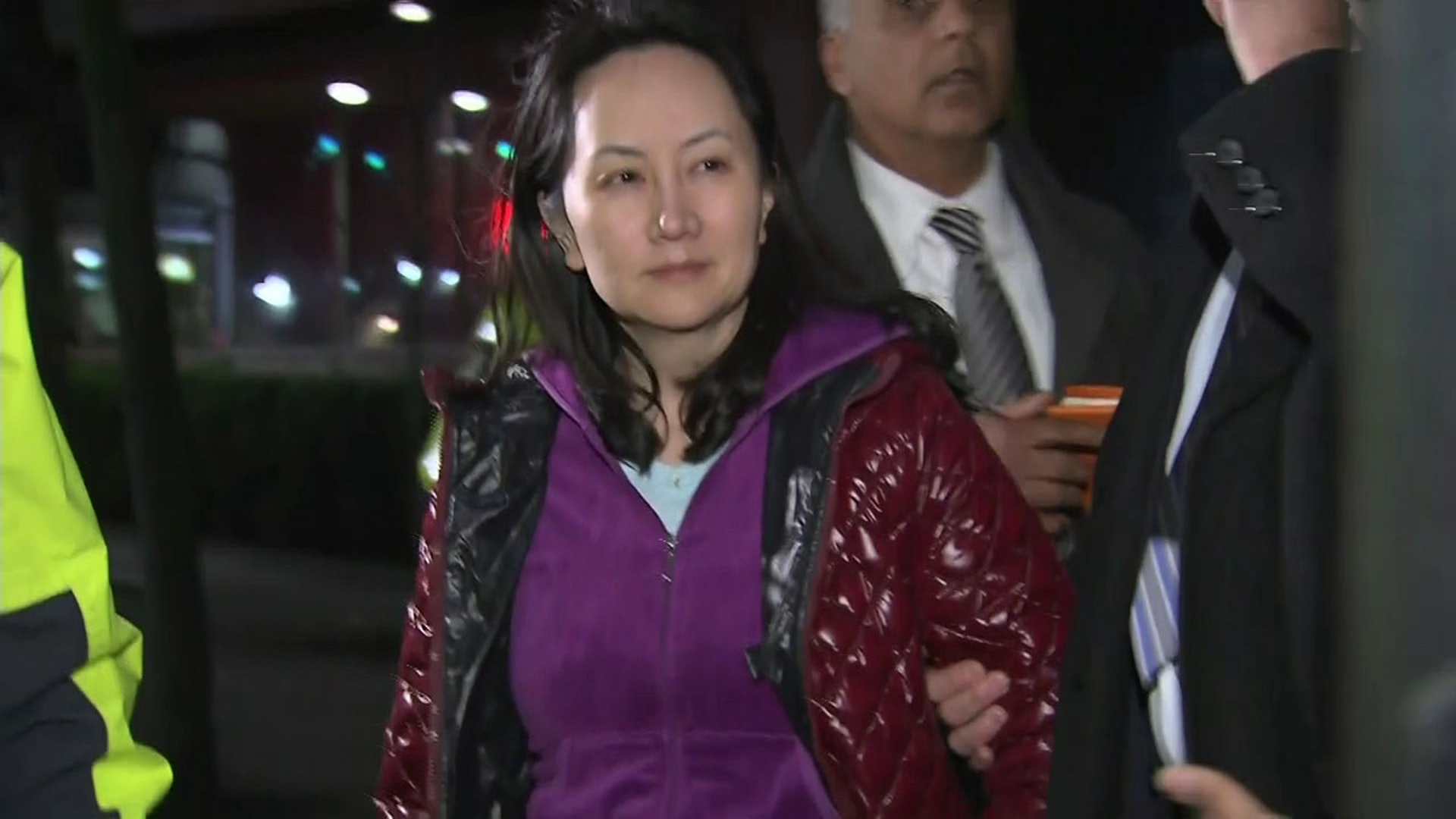 2018年12月11日,在加拿大溫哥華被捕的華為副董事長孟晚舟,獲准保釋。(CTV / 美聯社) 2018年12月11日,在加拿大溫哥華被捕的華為副董事長孟晚舟,獲准保釋。(CTV / 美聯社)