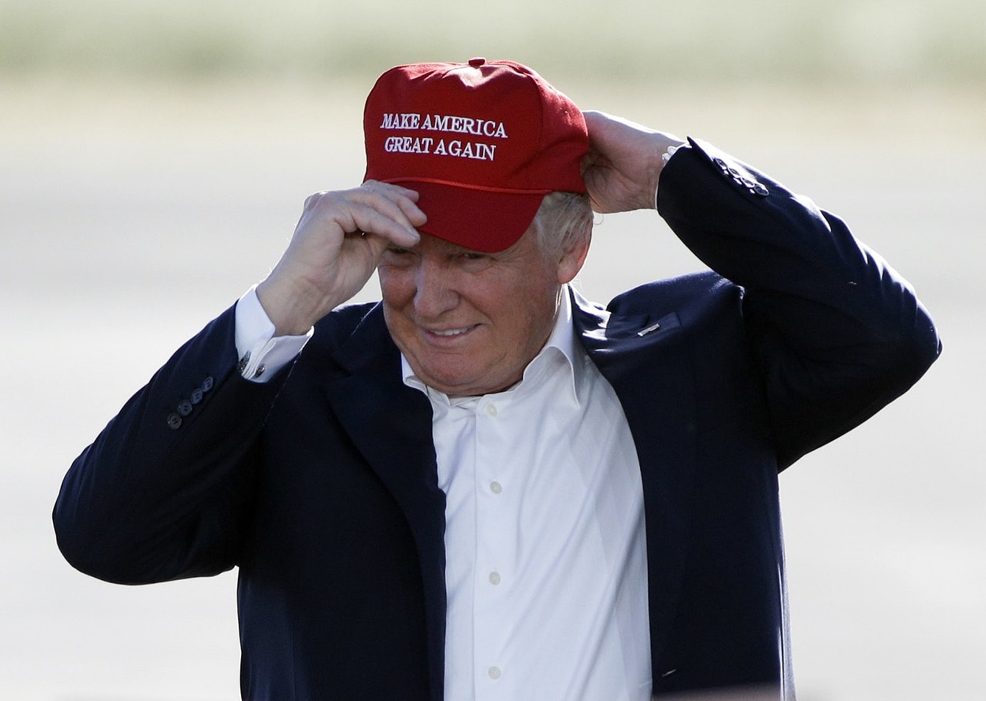 「Make America Great Again」已成特朗普的招牌(美聯社) 「Make America Great Again」已成特朗普的招牌(美聯社)