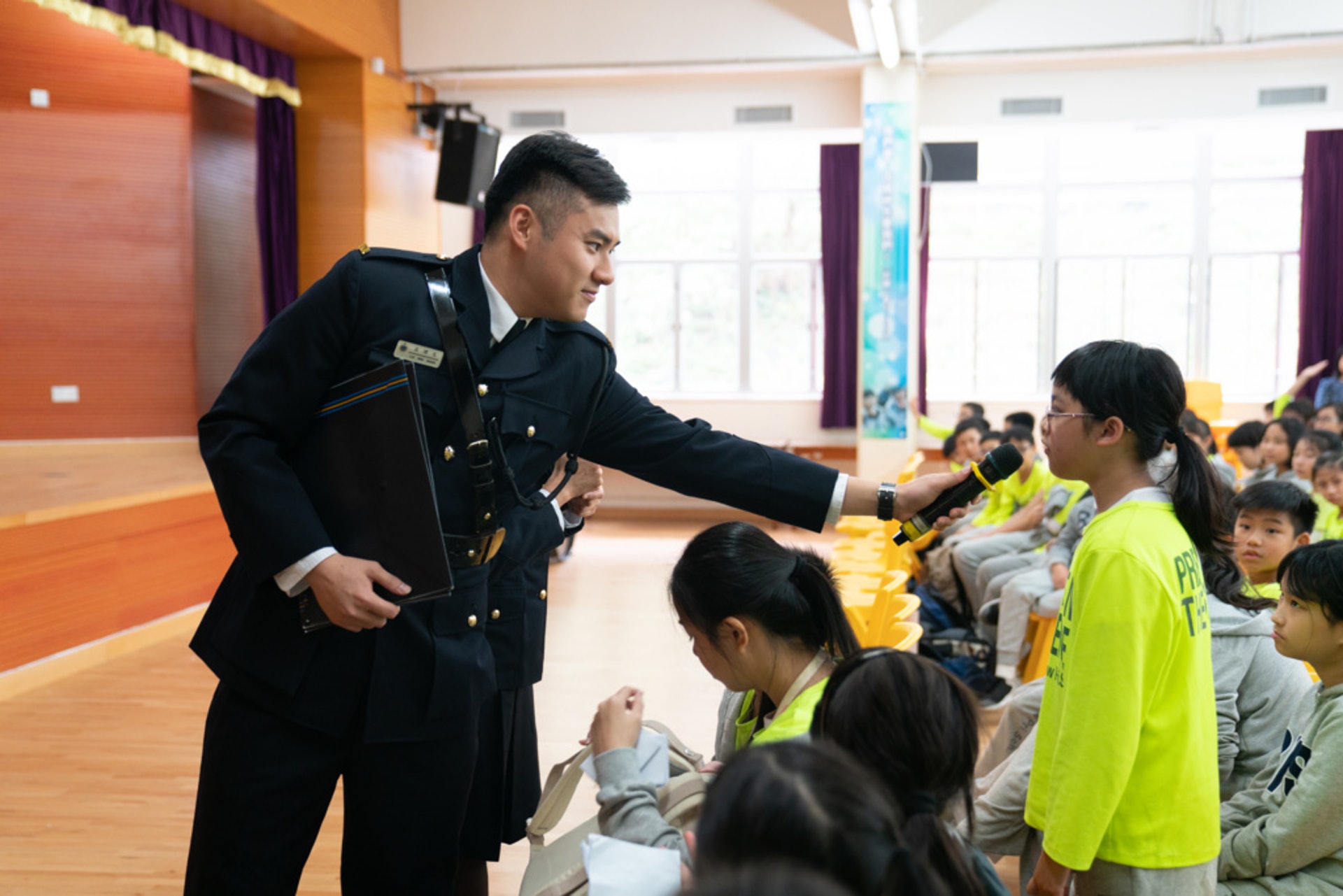 懲教署在小學舉辦「信有明天」活動的情況。(吳鍾坤攝) 懲教署在小學舉辦「信有明天」活動的情況。(吳鍾坤攝)