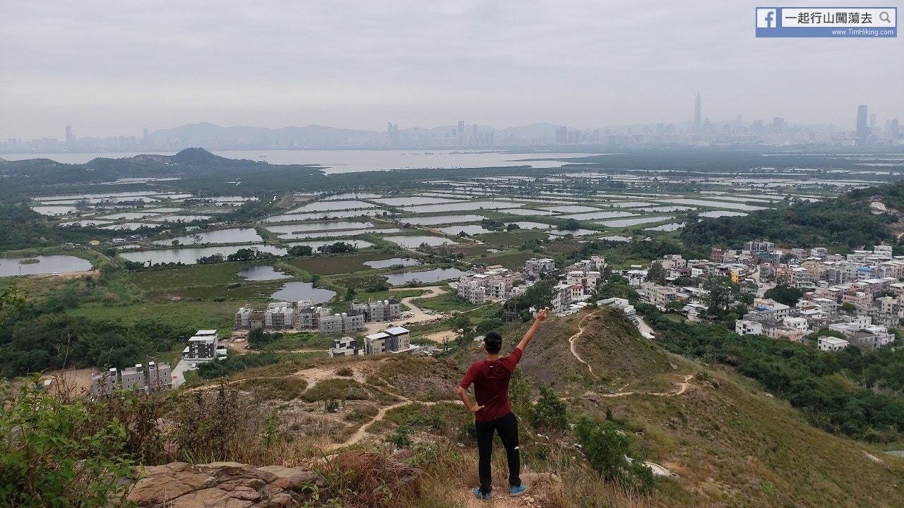 【元朗行山路線】朗屏港鐵站出發登髻山　一覽南生圍魚塘日落靚景