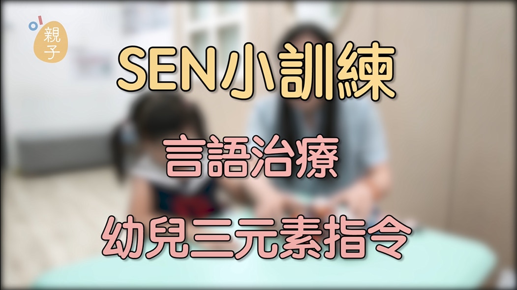【SEN小訓練13】言語治療訓練　三元素指令助幼兒學習運用形容詞