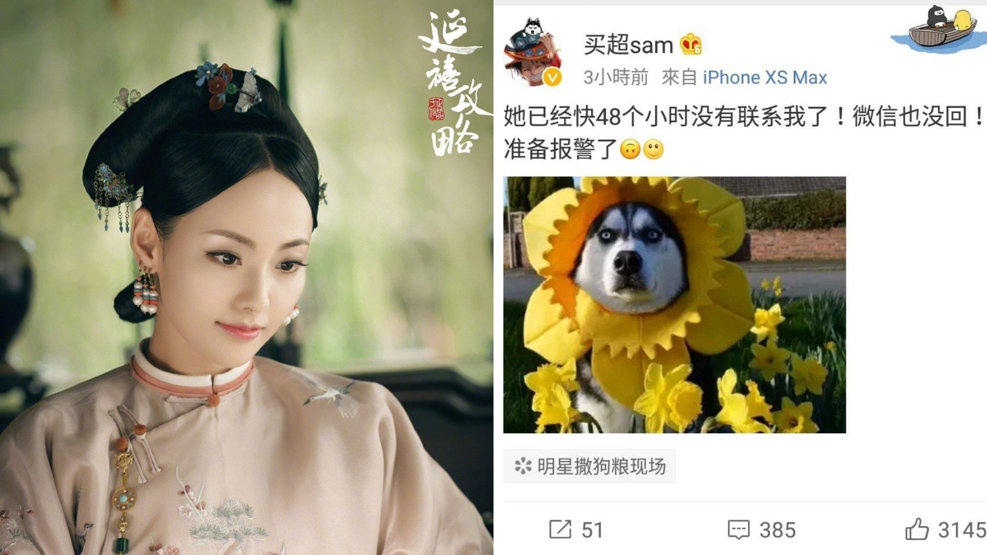 延禧攻略】順嬪張嘉倪失蹤？ 跟得老公微博嗌救命報警