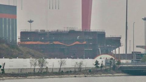 上海船廠現神秘巨型分段 外界猜測或是中國第三艘航母 上海船廠現神秘巨型分段 外界猜測或是中國第三艘航母